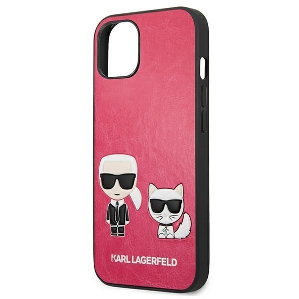 Back panel cover Karl Lagerfeld Karl Lagerfeld KLHCP13SPCUSKCP iPhone 13 mini 5,4" fuksja/fuchsia hardcase Ikonik Karl & Choupette