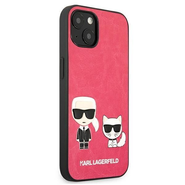 Back panel cover Karl Lagerfeld Karl Lagerfeld KLHCP13SPCUSKCP iPhone 13 mini 5,4" fuksja/fuchsia hardcase Ikonik Karl & Choupette