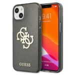 Tagakaaned Guess  Guess GUHCP13SPCUGL4GBK iPhone 13 mini 5.4" black/black hard case Glitter 4G Big Logo 