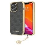 Aizmugurējais vāciņš Guess  Guess GUHCP13XGF4GGR iPhone 13 Pro Max 6.7" grey/grey hardcase 4G Charms Collection 