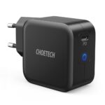 Adapteris Choetech  Choetech GaN USB Type C wall charger 61W Power Delivery black (Q6006) 
