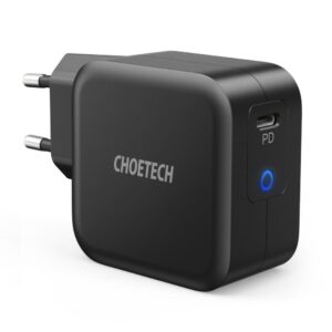 Adapteris Choetech  Choetech GaN USB Type C wall charger 61W Power Delivery black (Q6006) 