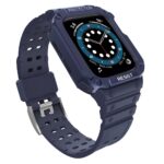 Aizmugurējais vāciņš Hurtel - Protect Strap Band for Apple Watch 42/44/45mm Armored Case Strap - Blue 