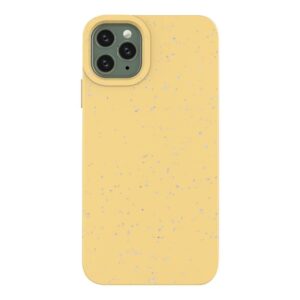 Aizmugurējais vāciņš Hurtel  Eco Case Case for iPhone 11 Pro Max Silicone Cover Phone Cover Yellow 