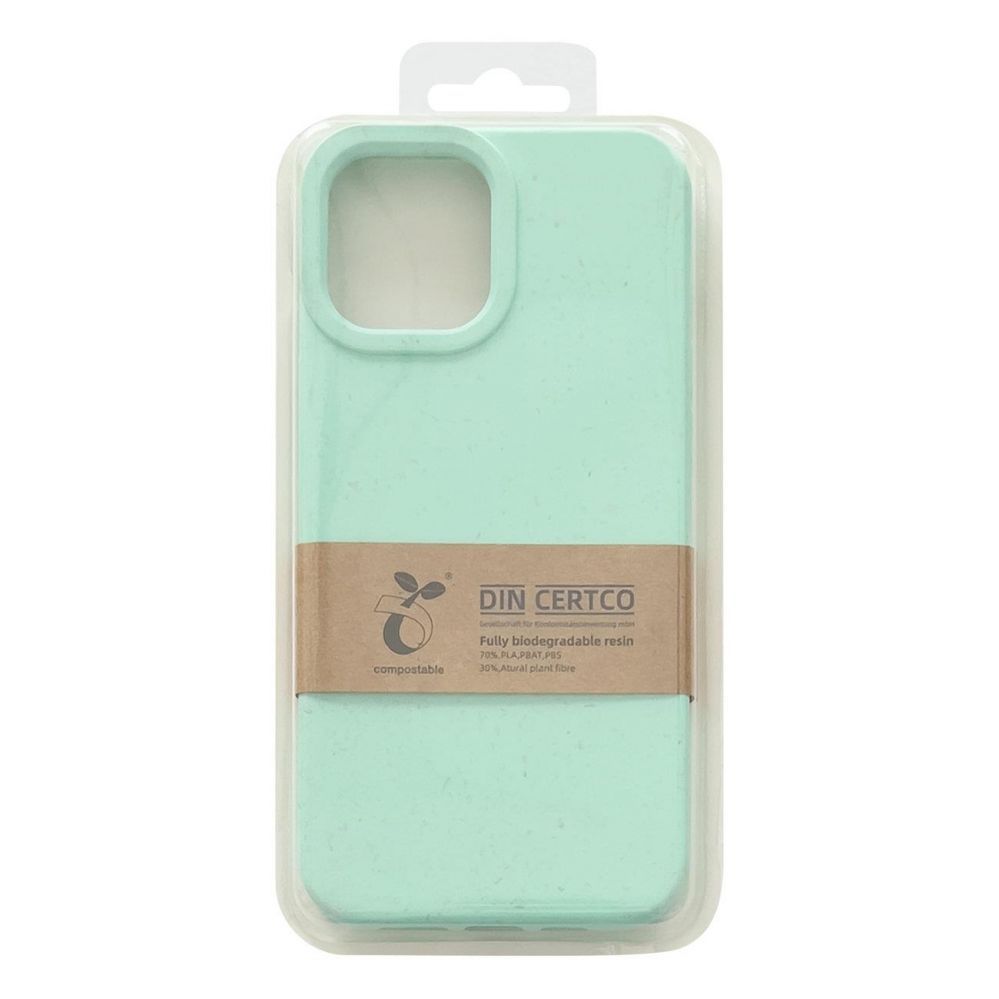Aizmugurējais vāciņš Hurtel Eco Case Case for iPhone 13 Pro Max Silicone Cover Phone Shell Mint