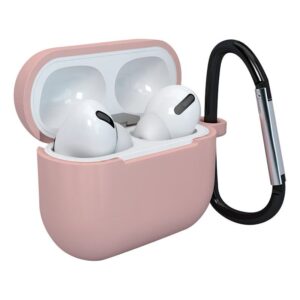 Aizmugurējais vāciņš Hurtel  Case for AirPods 3 silicone soft case for headphones + keychain lobster clasp pendant pink (case D) 