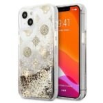 Nugarėlės dėklai Guess  Guess GUHCP13SLGPEGO iPhone 13 mini 5.4" gold/gold hardcase Peony Liquid Glitter