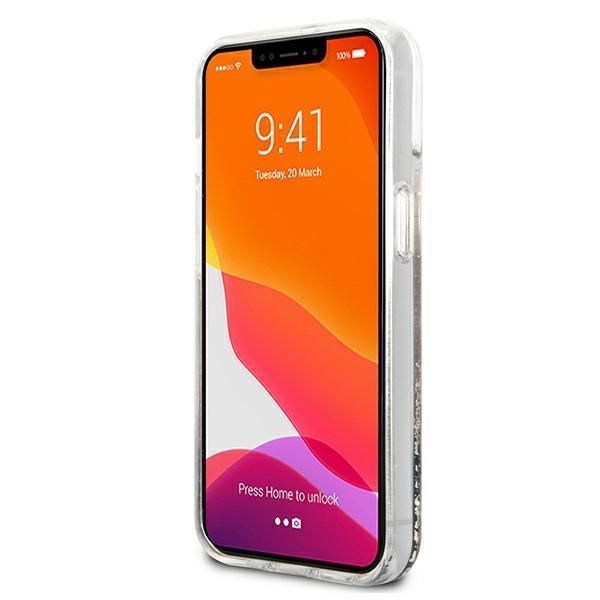 Nugarėlės dėklai Guess Guess GUHCP13SLGPEGO iPhone 13 mini 5.4" gold/gold hardcase Peony Liquid Glitter