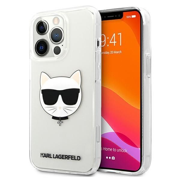 Back panel cover Karl Lagerfeld Karl Lagerfeld KLHCP13XCTR iPhone 13 Pro Max 6,7" hardcase transparent Choupette Head