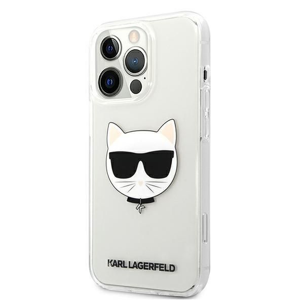 Back panel cover Karl Lagerfeld Karl Lagerfeld KLHCP13XCTR iPhone 13 Pro Max 6,7" hardcase transparent Choupette Head
