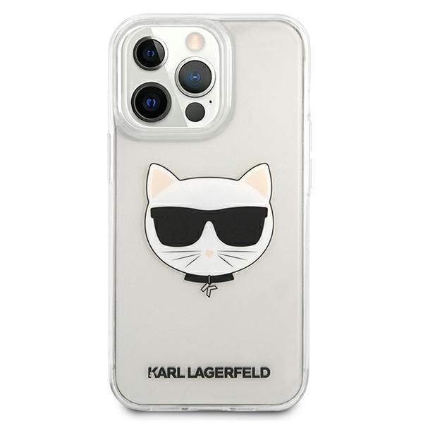 Back panel cover Karl Lagerfeld Karl Lagerfeld KLHCP13XCTR iPhone 13 Pro Max 6,7" hardcase transparent Choupette Head