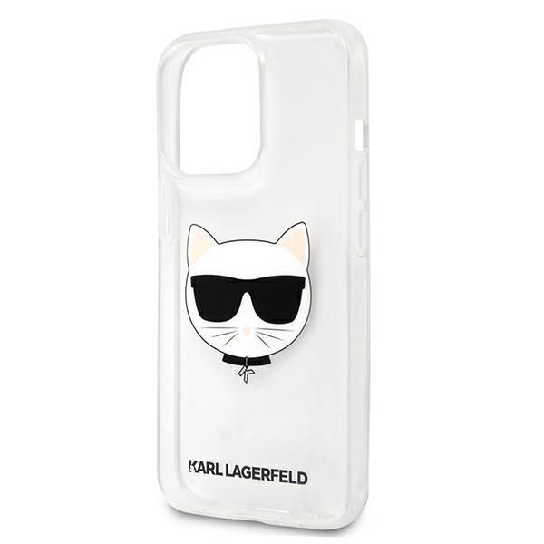 Back panel cover Karl Lagerfeld Karl Lagerfeld KLHCP13XCTR iPhone 13 Pro Max 6,7" hardcase transparent Choupette Head