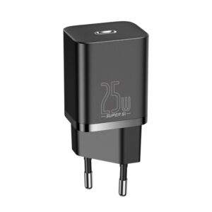 Adapteris Baseus  Baseus Super Si 1C fast charger USB Type C 25W Power Delivery Quick Charge black (CCSP020101)