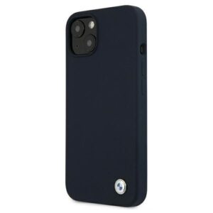 Nugarėlės dėklai BMW  Etui BMW BMHCP13SSILNA iPhone 13 mini 5,4" granatowy/navy hardcase Silicone Signature 
