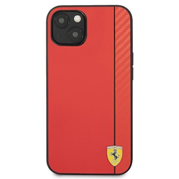 Tagakaaned Ferrari Ferrari FESAXHCP13SRE iPhone 13 mini 5.4" red/red hardcase On Track Carbon Stripe
