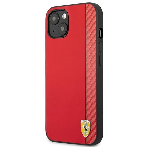 Tagakaaned Ferrari Ferrari FESAXHCP13SRE iPhone 13 mini 5.4" red/red hardcase On Track Carbon Stripe