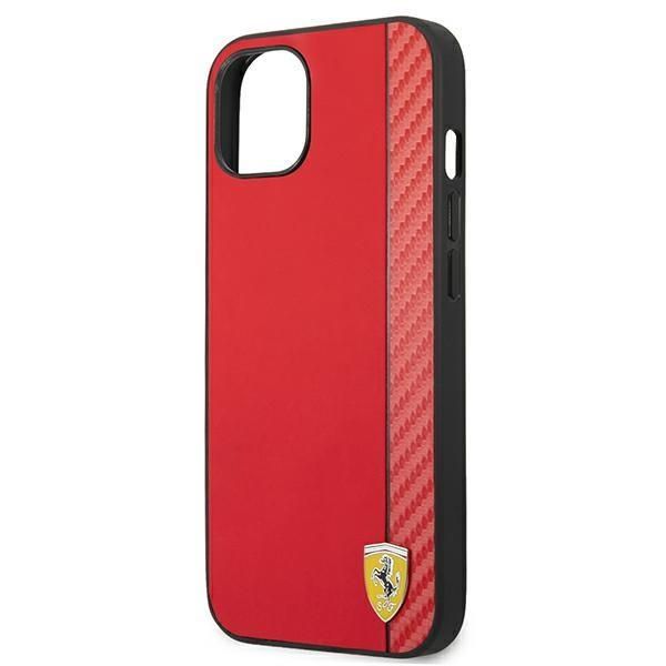 Tagakaaned Ferrari Ferrari FESAXHCP13SRE iPhone 13 mini 5.4" red/red hardcase On Track Carbon Stripe