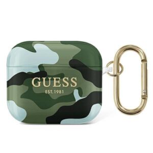 Aizmugurējais vāciņš Guess  Guess GUA3UCAMA AirPods 3 cover green/khaki Camo Collection