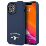 Aizmugurējais vāciņš U.S. Polo PU  US Polo USHCP13XSFGV iPhone 13 Pro Max 6,7" granatowy/navy Silicone Collection 