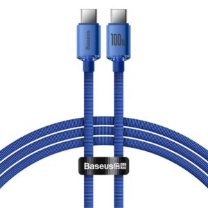 Cable Baseus  Baseus CAJY000603 USB-C - USB-C PD cable 100W 5A 480Mb/s 1.2m - blue 