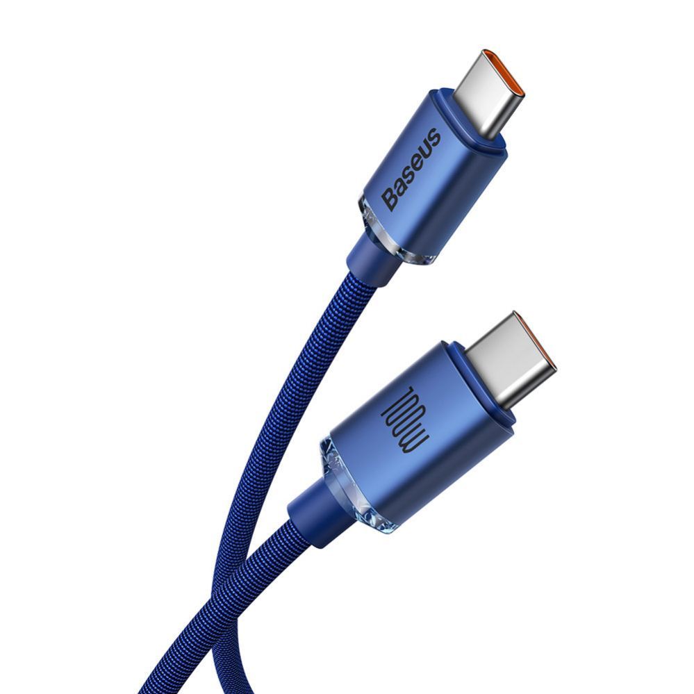 Kabelis Baseus Baseus CAJY000603 USB-C - USB-C PD cable 100W 5A 480Mb/s 1.2m - blue