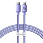Cable Baseus  Baseus CAJY000701 USB-C - USB-C PD cable 100W 5A 480Mb/s 1.2m - purple 