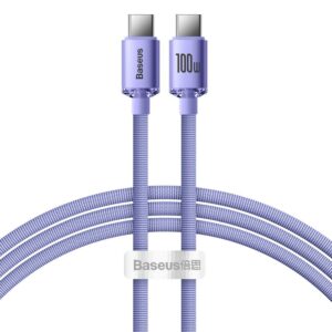 Cable Baseus  Baseus CAJY000701 USB-C - USB-C PD cable 100W 5A 480Mb/s 1.2m - purple 