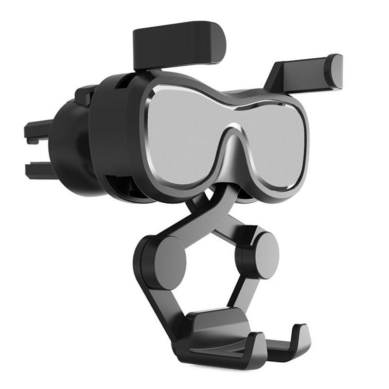 Auto holder Hurtel Gravity smartphone car holder for air vent with air freshener silver (YC06)