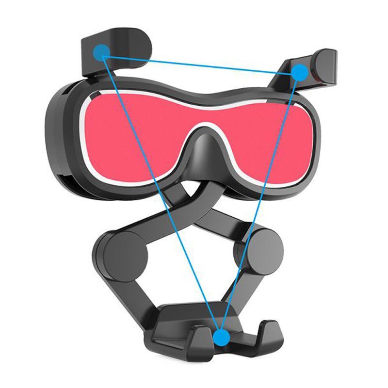 Auto holder Hurtel Gravity smartphone car holder for air vent with air freshener silver (YC06)