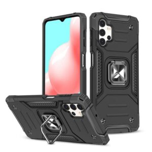 Back panel cover Wozinsky - Wozinsky Ring Armor Tough Hybrid Case Cover + Magnetic Mount for Samsung Galaxy A13 5G black 