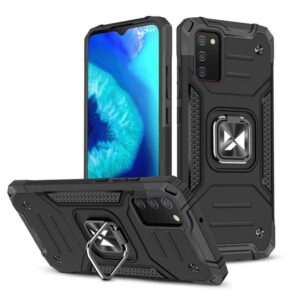Nugarėlės dėklai Wozinsky  Wozinsky Ring Armor tough hybrid case cover + magnetic holder for Samsung Galaxy A03s black 