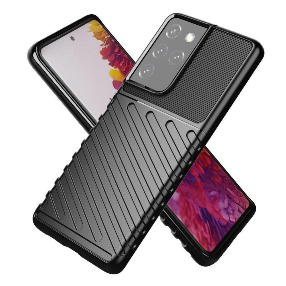 Tagakaaned Hurtel - Thunder Case flexible armored cover for Samsung Galaxy S22 Ultra black