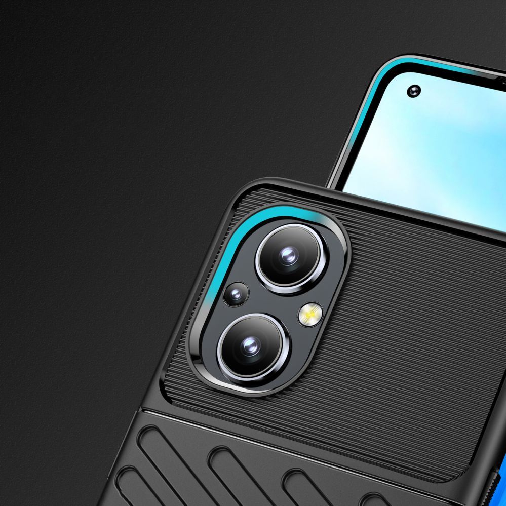 Aizmugurējais vāciņš Hurtel Thunder Case flexible armored cover for OnePlus Nord N20 5G black