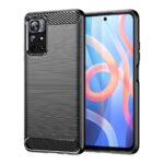 Nugarėlės dėklai Hurtel  Carbon Case Flexible Cover Sleeve for Xiaomi Redmi Note 11 black 