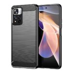 Nugarėlės dėklai Hurtel  Carbon Case flexible case cover Xiaomi Redmi Note 11 Pro+ 5G (China) / 11 Pro 5G (China) / Mi11i HyperCharge / Poco X4 NFC black 