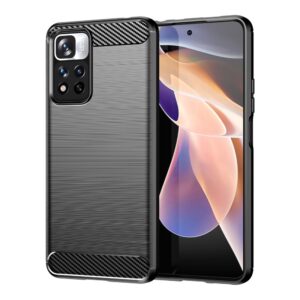 Aizmugurējais vāciņš Hurtel  Carbon Case flexible case cover Xiaomi Redmi Note 11 Pro+ 5G (China) / 11 Pro 5G (China) / Mi11i HyperCharge / Poco X4 NFC black 