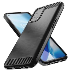 Aizmugurējais vāciņš Hurtel  Carbon Case Flexible cover for OnePlus Nord N200 5G black 