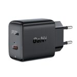 Adapteris Acefast  Acefast GaN USB Type-C 30W charger, PD, QC 3.0, AFC, FCP black (A21 black) 