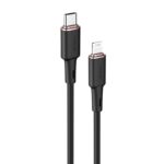 Kaabel Acefast  Acefast cable MFI USB Type C - Lightning 1.2m, 30W, 3A black (C2-01 black) 