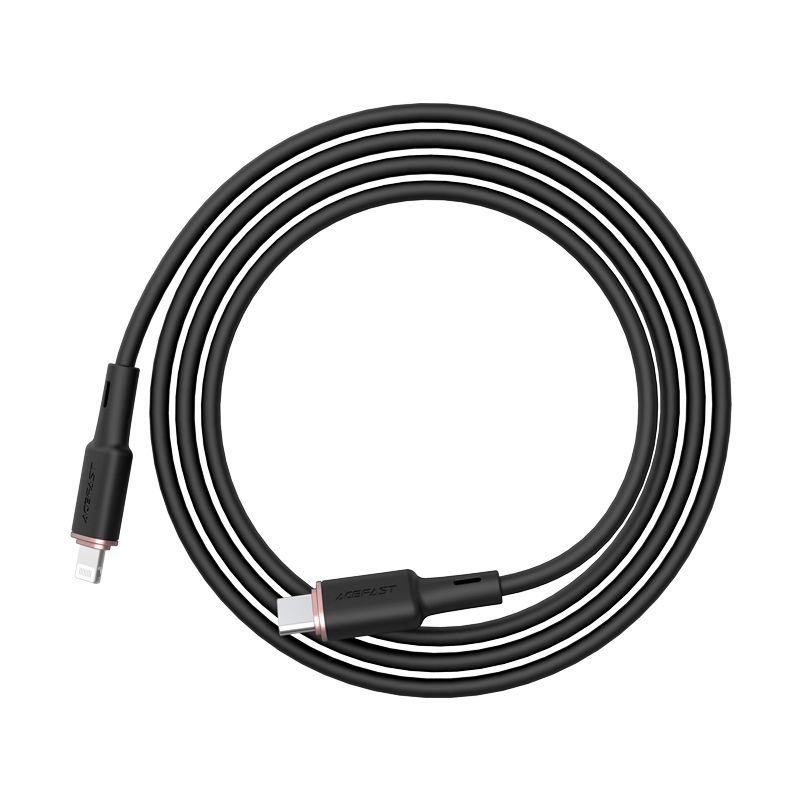 Cable Acefast Acefast cable MFI USB Type C - Lightning 1.2m, 30W, 3A black (C2-01 black)