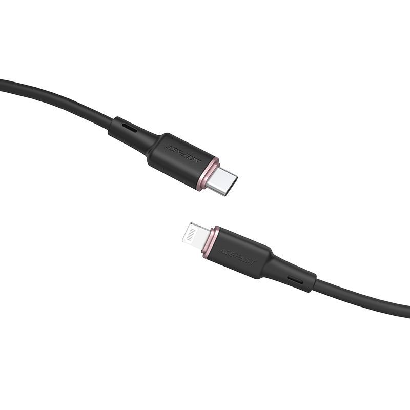 Cable Acefast Acefast cable MFI USB Type C - Lightning 1.2m, 30W, 3A black (C2-01 black)