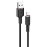 Kabelis Acefast  Acefast cable MFI USB - Lightning 1.2m, 2.4A black (C2-02 black) 