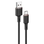 Cable Acefast  Acefast USB cable - USB Type C 1.2m, 3A black (C2-04 black) 