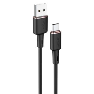 Cable Acefast  Acefast USB cable - USB Type C 1.2m, 3A black (C2-04 black) 