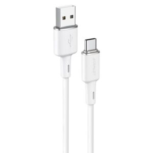 Cable Acefast  Acefast USB cable - USB Type C 1.2m, 3A white (C2-04 white) 