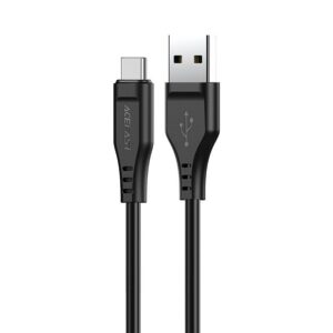Cable Acefast  Acefast USB cable - USB Type C 1.2m, 3A black (C3-04 black) 