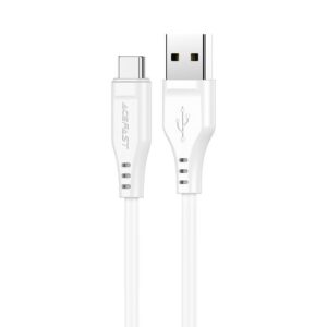 Kabelis Acefast  Acefast USB cable - USB Type C 1.2m, 3A white (C3-04 white) 