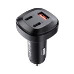 Adapteris Acefast  Acefast car charger 66W 2x USB Type C / USB, PPS, Power Delivery, Quick Charge 4.0, AFC, FCP, SCP black (B3 black) 