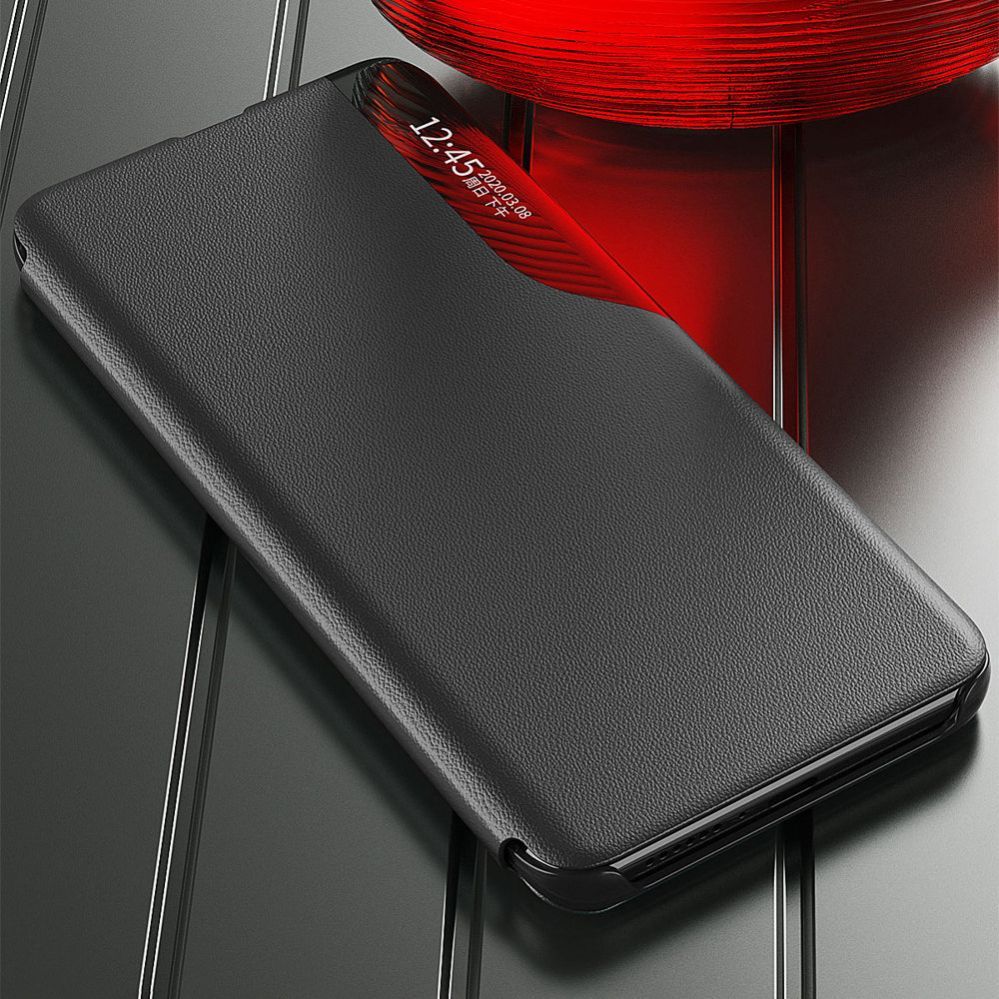 Tagakaaned Hurtel - Eco Leather View Case elegant case with flip cover and stand function Xiaomi Redmi Note 11 Pro+ 5G (China) / 11 Pro 5G (China) / Mi11i HyperCharge / Poco X4 NFC 5G black