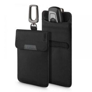 Aizmugurējais vāciņš Spigen  Anti-theft Spigen Pouch Keyless RFID Signal Blocker - black 
